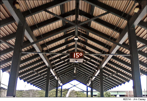 The Huntsville City Bus Station Reveals Cold Temperature